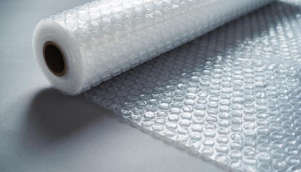 Air bubble roll for cushioning and packaging